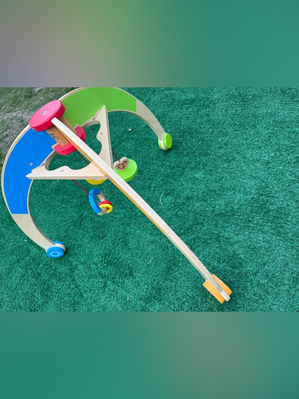 Activity Hape Wooden Baby Play Gym - Blue & Green - Picture 7 of 10